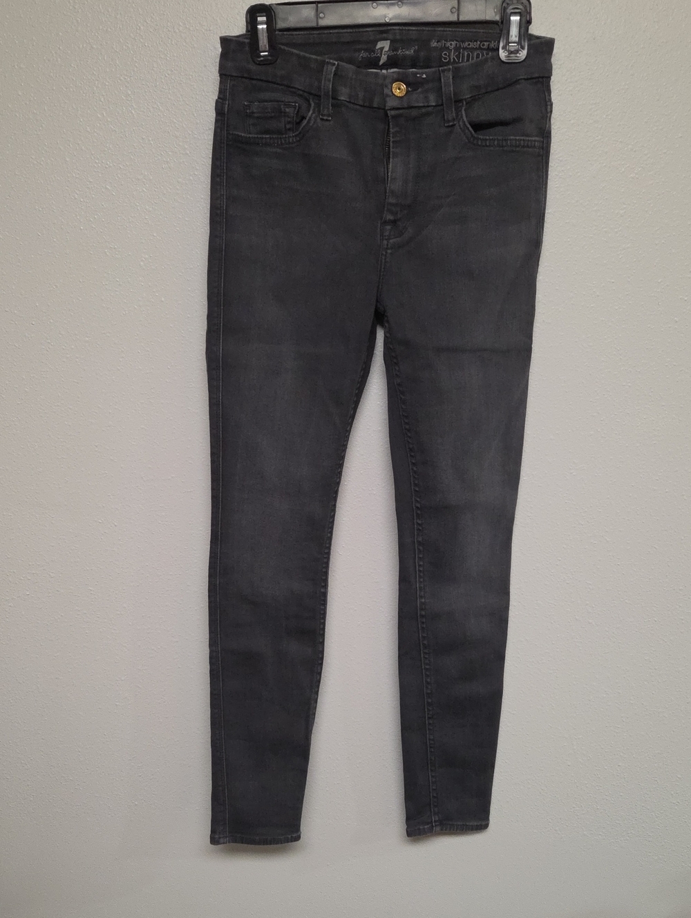 7 For All Mankind Women's Skinny Jeans in Charcoal